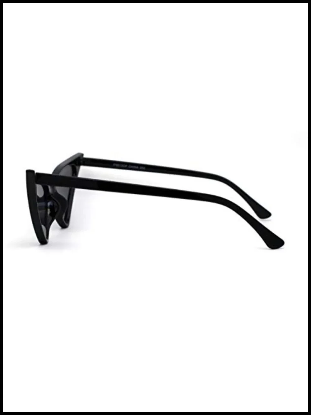 Womens Plastic Cat Eye Sunglasses Retro Futuristic Thin Frame UV Protection